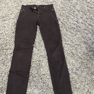 Hudson Super Skinny Midrise - 26 - Plumish Brown